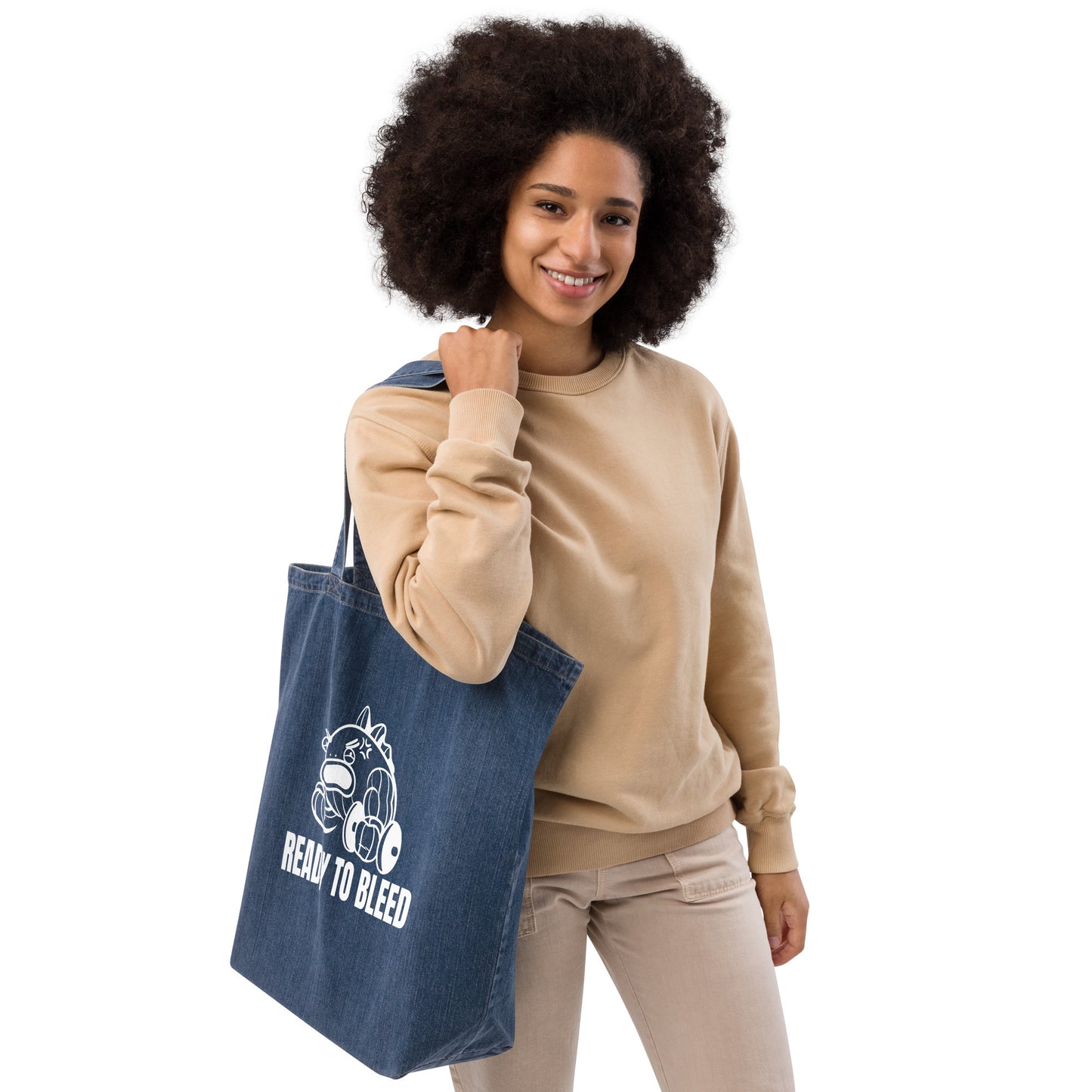 Organic denim tote bag RTB