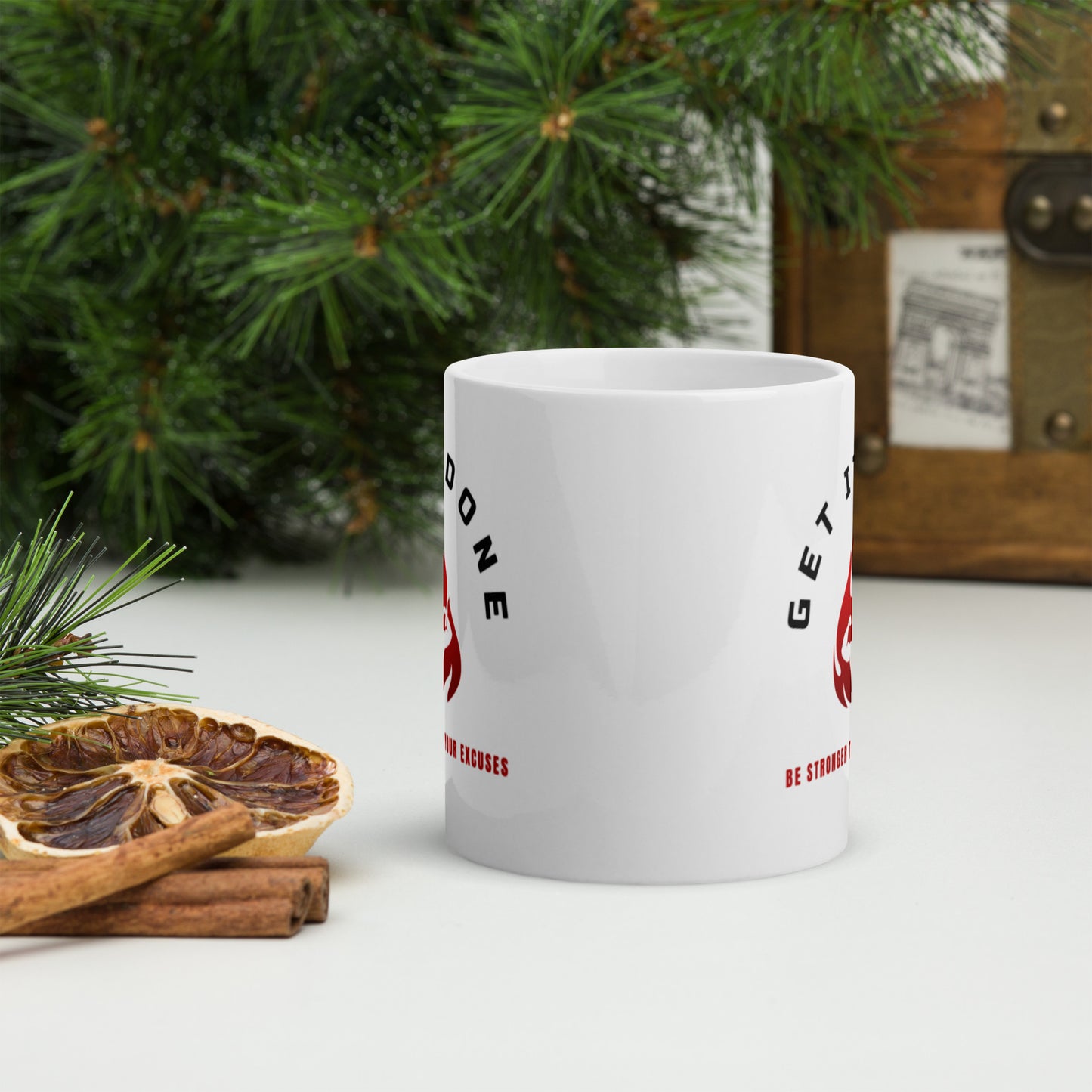 White glossy mug "Get It Done"