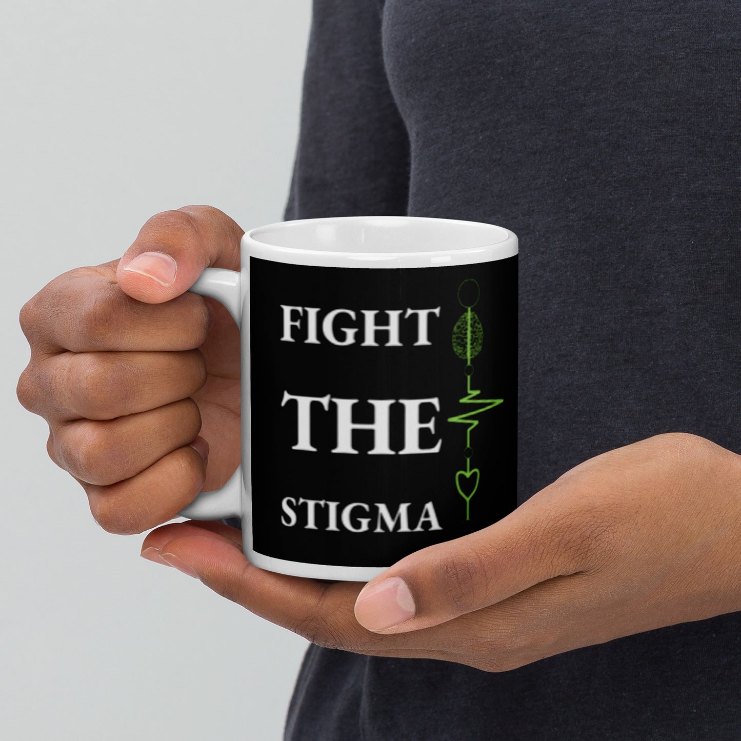 Black Mug "Fight The Stigma"