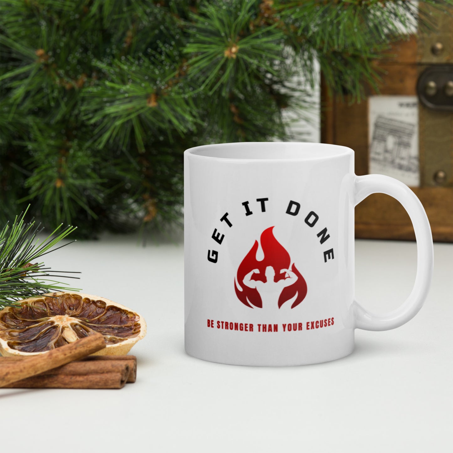 White glossy mug "Get It Done"