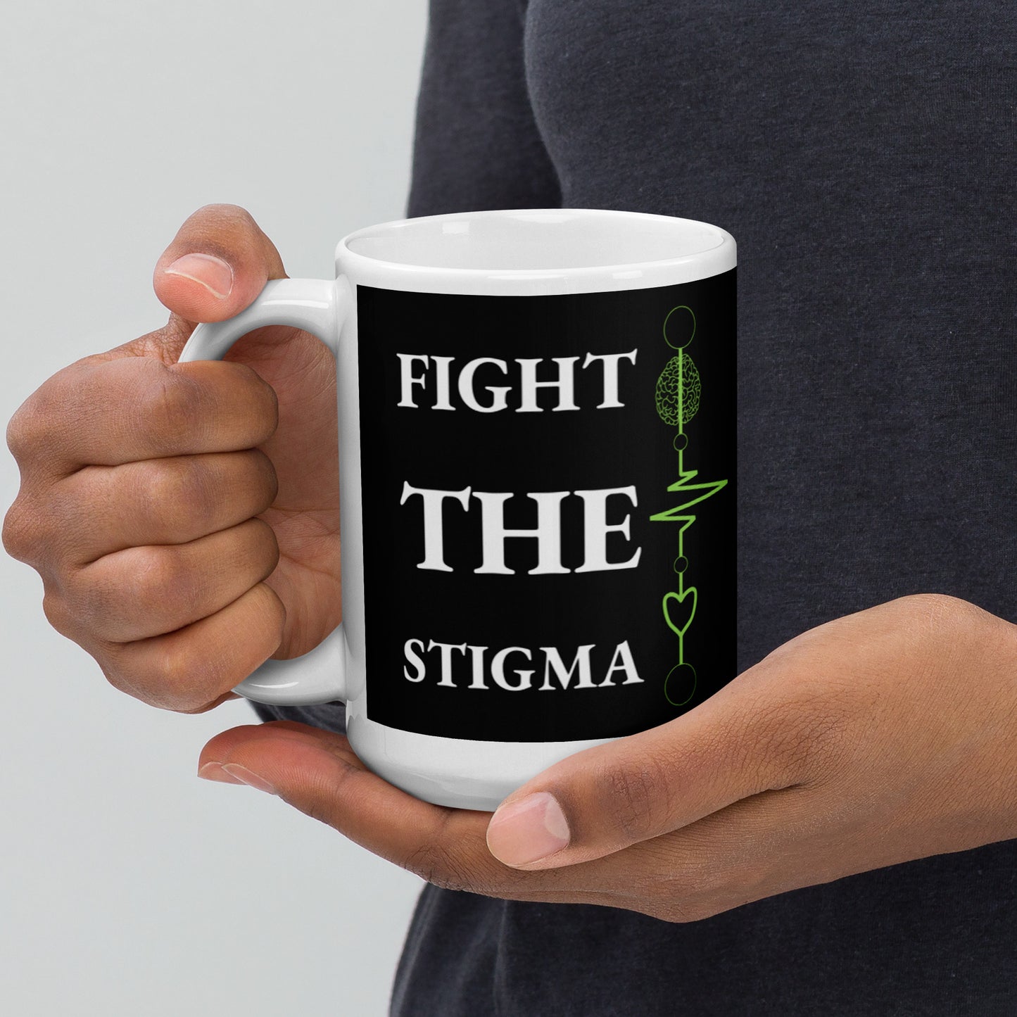 Black Mug "Fight The Stigma"