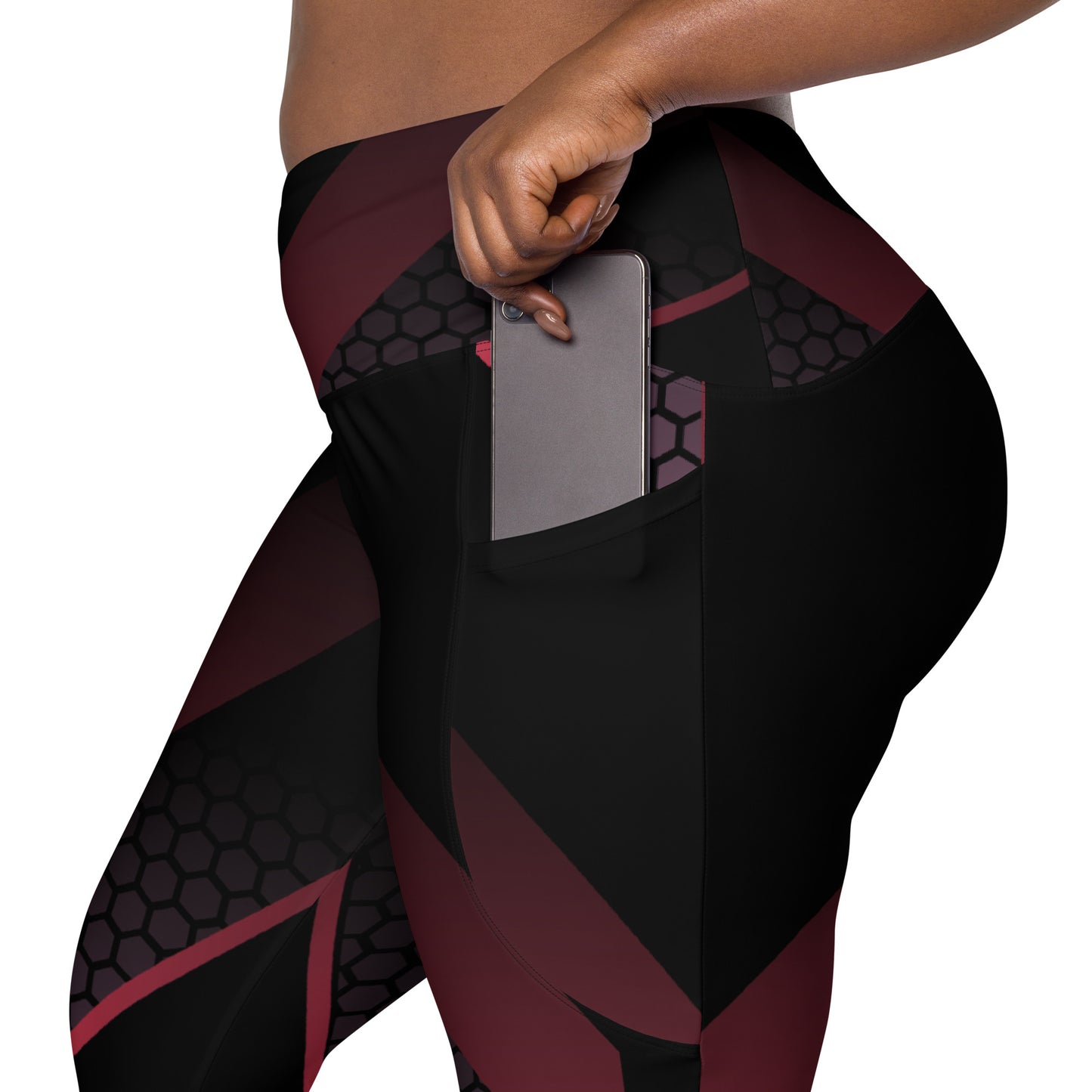 Leggings with pockets patterned