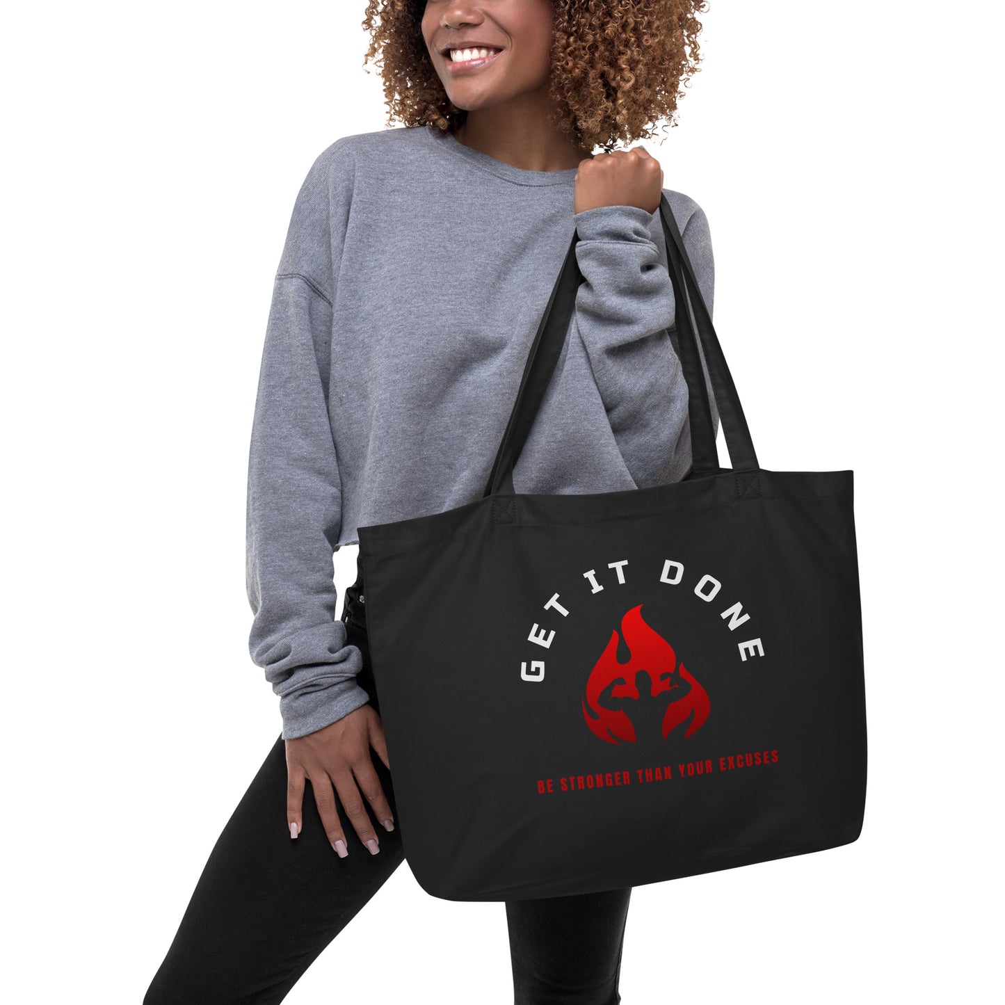 Large organic tote bag "Get It Done"